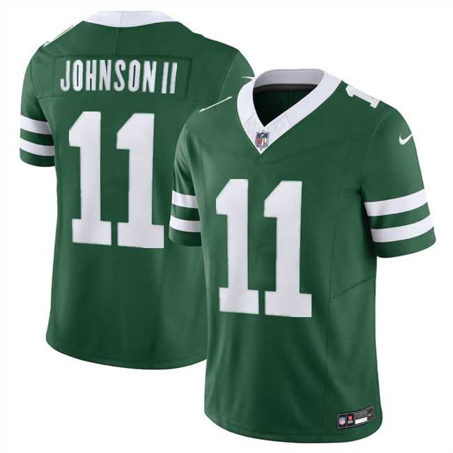 Men & Women & Youth New York Jets #11 Jermaine Johnson Green 2023 F.U.S.E Throwback Limited Stitched Jersey